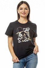 Футболка &quot;Cap&amp;shoes&quot;. Цвет темно-синий