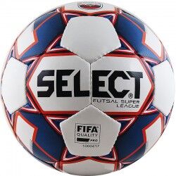 Мяч футзальный  Select Super League АМФР РФС 850718-172  бел/син/крас 4     синт.кожа (микрофибра)