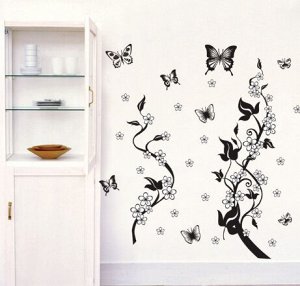 Наклейка интерьерная декоративная "Бабочки"