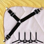 Фиксаторы для простыни, 4 шт. Белый