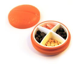 Карманная таблетница "Pill Box" круглая