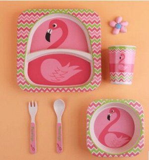 Набор детской посуды Фламинго 5 шт.