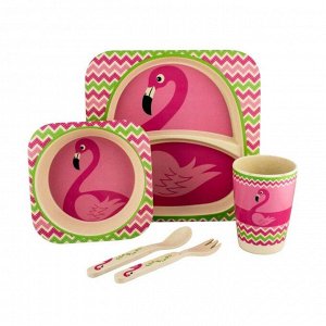 Набор детской посуды Фламинго 5 шт.