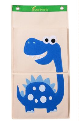 Подвесной органайзер с карманами "Голубой динозаврик"