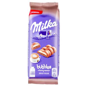 Шоколад Милка Баблс Капучино 92 г 1уп.х 16шт.