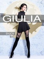 Enjoy Вat колготки женс. (Gulia) имитация гольфин, узор &quot;летучие мыши&quot; 60 ден