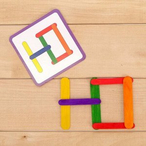 Игровой набор с палочками "Изучаем буквы" в ПАКЕТЕ