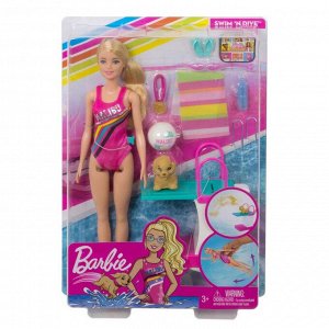 Игровой набор Mattel Barbie Приключения Барби в доме мечты Чемпион по плаванию7