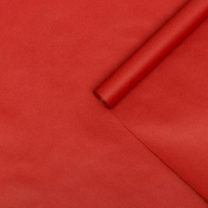 Бумага упаковочная крафт, красная, 0,70 х 10 м, 70 г/м? /м2