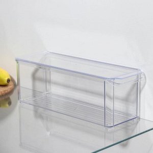 Контейнер для холодильника с крышкой IDEA, 10?30?10 см, цвет прозрачный