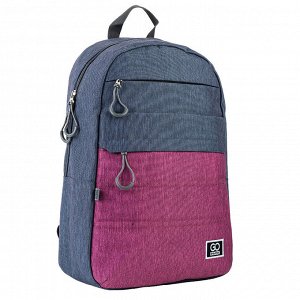 Рюкзак GoPack Сity 118-1 серый, розовый