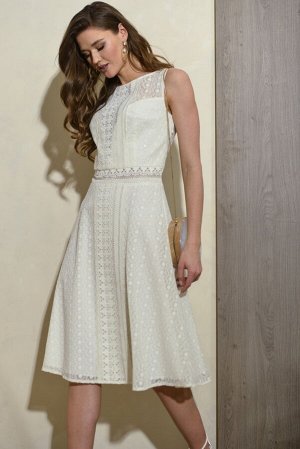 Платье белый цвет хлопок-15%, 
п/э-85%