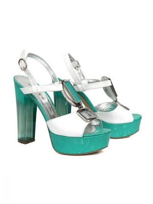 Босоножки Mara 335 bianco/verde