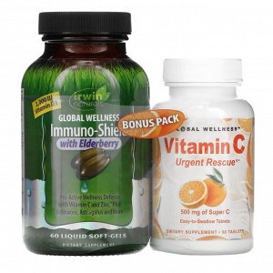Irwin Naturals, Immuno-Shield with Elderberry, 60 Liquid Soft-Gels