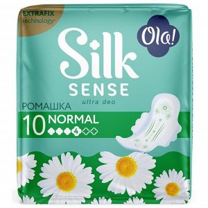 Прокладки ультратонкие Ola! Silk Sense Ultra Normal ромашка, 10 шт.