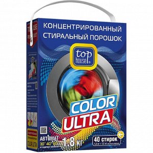 Стиральный порошок Top House Color Ultra, концентрат, автомат, 1,8 кг
