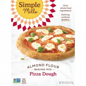 Simple Mills, Натуральная смесь миндальной муки без глютена, тесто для пиццы, 9,8 унции (277 г)