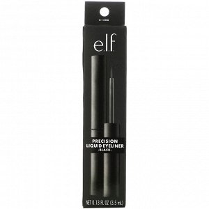 E.L.F., Precision Liquid Eyeliner, Black, 0.13 fl oz (3.5 ml)
