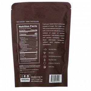 ChocZero, порционный черный шоколад, 70% какао, без сахара, 10 шт., 100 г (3,5 унции)