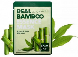 Тканевая маска для лица FarmStay Real Bamboo Essence Mask, 1шт*23мл