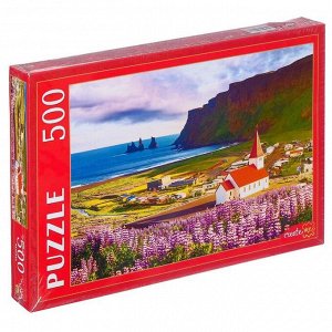 Пазлы 500 элементов «Исландия. Деревня Вик»