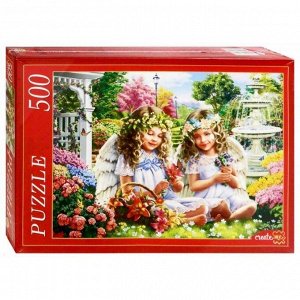 Пазл «Два ангела в саду», 500 элементов