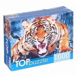Пазлы 1000 элементов «Грозный тигр»