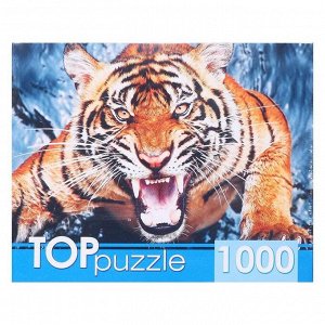 Пазлы 1000 элементов «Грозный тигр»