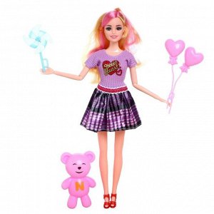 Кукла модель «Арина» в платье, с аксессуарами, МИКС