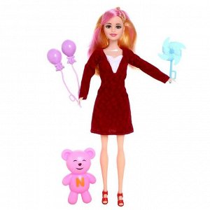 Кукла-модель «Арина» в платье, с аксессуарами, МИКС