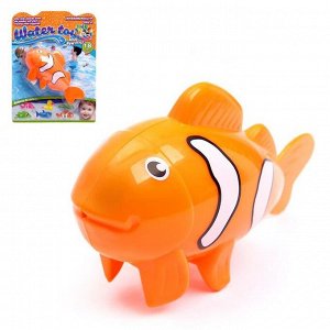 1 TOY Водоплавающая игрушка «Рыбка клоун», заводная