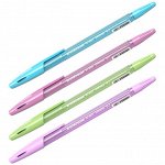 Ручка шариковая Erich Krause R-301 Spring Stick, узел 0.7 мм, чернила синие, длина линии письма 1000 метров, микс