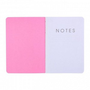 Тетрадь 48 листов в клетку "Розовый мир. Дизайн 4", картонная обложка, ламинация Soft Touch, блок офсет 70 г/м2