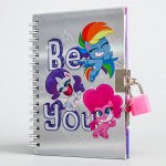 Записная книжка А6 на замочке Be You, My Little Pony