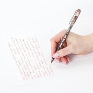 Ручка шариковая масляная Pensan &quot;My-Tech&quot;, чернила красные, игольчатый узел 0,7 мм, линия письма 0,35 мм