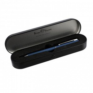 Ручка шариковая автоматическая BERGAMO 1.0 мм, синий корпус, металлический футляр, синий стержень