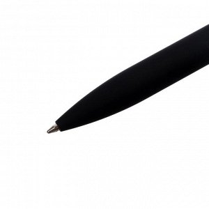 Ручка шариковая автоматическая PORTOFINO 1.0 мм, черный корпус, металлический футляр, синий стержень
