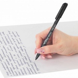 Ручка шариковая масляная Pensan "Star Tech", чернила черные, игольчатый узел 1 мм, линия письма 0,8 мм