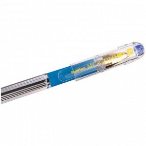 Ручка шариковая MunHwa MC Gold, узел 0.5 мм, чернила синие, штрихкод на ручке