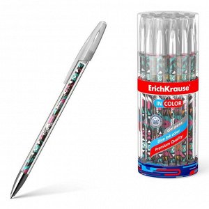 Ручка гелевая ErichKrause Ornament 0,5 мм, синий стержень с рисунком