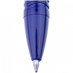 Ручка гелевая автоматическая Crown, стержень синий, узел 0.7 мм