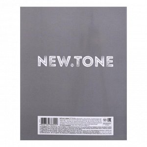 Тетрадь 80 листов в клетку NEWtone PASTEL "Серый жемчуг", обложка мелованный картон, глянцевая ламинация