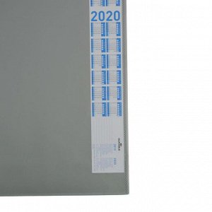 Покрытие настольное 52 x 65 см Durable 7204-10, серый, нескользящая основа, прозрачный верхний слой