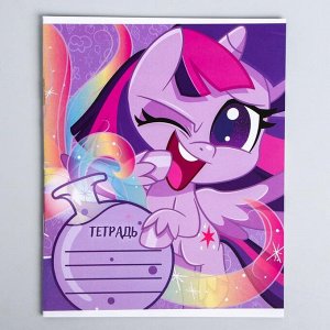 Hasbro Тетрадь 12 листов, клетка, &quot;Пони&quot;, 5 видов МИКС, My Little Pony