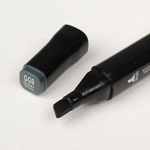 Набор маркеров Superior Tinge, профессиональные, двусторонние, чёрный корпус, 12 штук, 12 цветов, холодные серые, MS-818