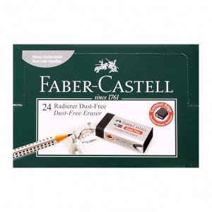 Ластик Faber-Castell синтетика Dust-Free 45*21,5*11,5, чёрный