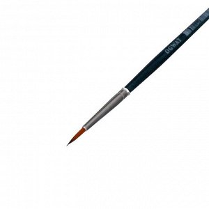 Кисть круглая, Andy, № 1,5, d-1.5 мм, L-10 мм (короткая ручка), синий лак, «Малевичъ», синтетика