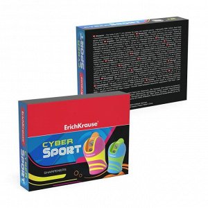 Точилка 2 отверстия с контейнером ErichKrause "Cyber Sport" система Total Clean, микс 50473