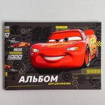 Альбом для рисования А4, 40 л., &quot;Молния Маккуин&quot;, Тачки