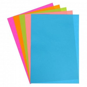 Бумага цветная А4, 50 листов «Микс. Неон», 4 цвета, 75 - 80 г/м?